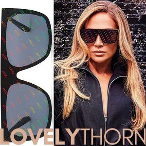 Quay x JLo RAINBOW JADED Unisex Shield Sunglasses BNWT